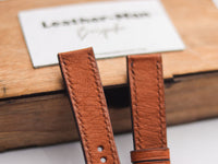 OSTRICH SKIN WATCH STRAPS - BRONZE BROWN (NON-FOLLICLE)