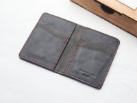 ARTEMUS - BIFOLD CARD WALLET CLASSIC RED OSTRICH SKIN