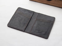 ARTEMUS - BIFOLD CARD WALLET BRONZE BROWN OSTRICH SKIN