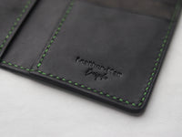 ARTEMUS - BIFOLD CARD WALLET PARAKEET GREEN OSTRICH SKIN