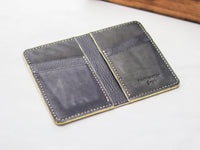 ARTEMUS - BIFOLD CARD WALLET PARCHMENT BIEGE OSTRICH LEG SKIN