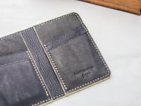 ARTEMUS - BIFOLD CARD WALLET PARCHMENT BIEGE OSTRICH LEG SKIN