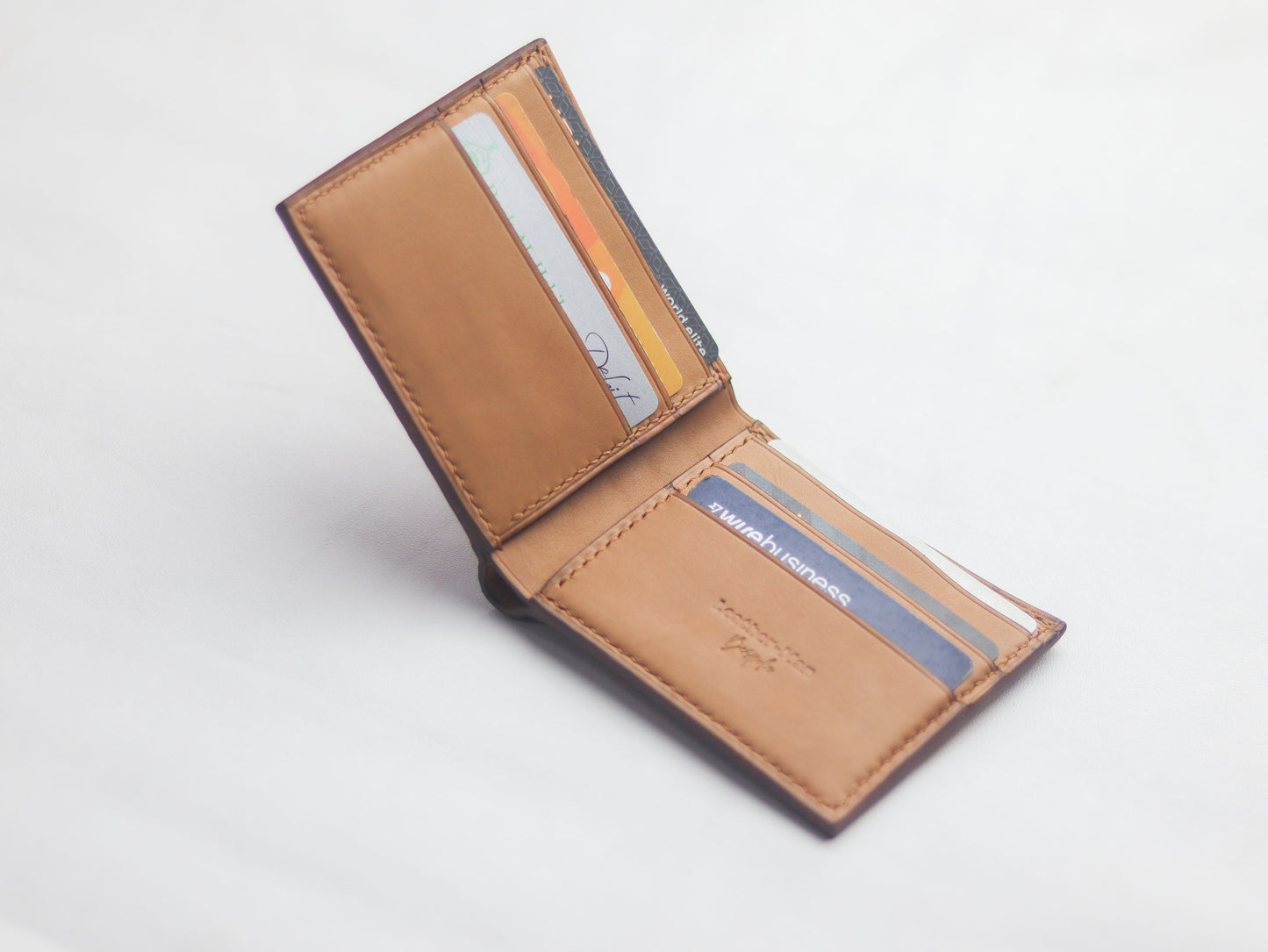 WYNTON - BIFOLD WALLET COPPER BROWN PYTHON SKIN