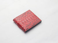 WYNTON - BIFOLD WALLET VENETIAN RED PYTHON SKIN