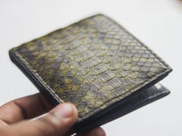 WYNTON - BIFOLD WALLET JUNIPER GREEN PYTHON SKIN